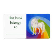 Eenhoorn boek label (Voorkant)