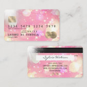 Eenhoorn boho kunst Credit Kaart Style Gold Visitekaartje (Voorkant / Achterkant)