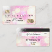 Eenhoorn boho kunst Credit Kaart Style Gold Visitekaartje (Voorkant / Achterkant)