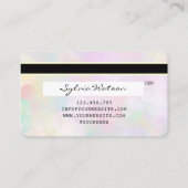 Eenhoorn bokeh licht Credit Kaart voeg uw logo Visitekaartje (Achterkant)