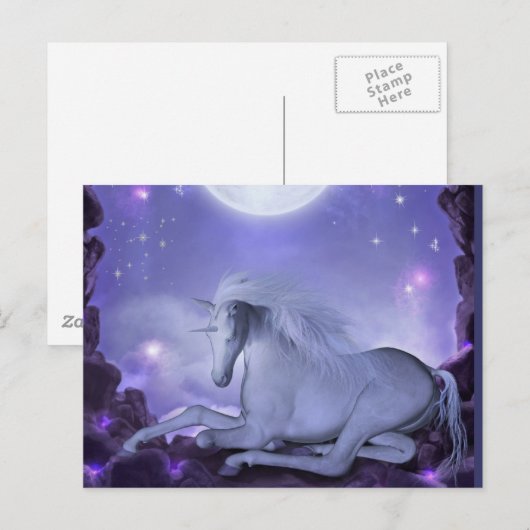 eenhoorn briefkaart (Voorkant / Achterkant)