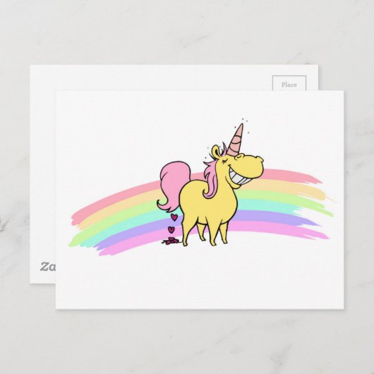 eenhoorn briefkaart (Voorkant / Achterkant)
