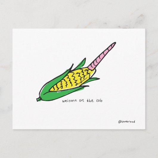 eenhoorn-briefkaart briefkaart (Voorkant)