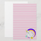 Eenhoorn Briefpapier (Voorkant / Achterkant)