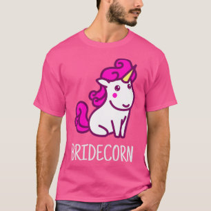 Eenhoorn bruid huwelijk t-shirt