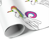 Eenhoorn Cadeaupapier (Rol Hoek)