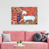 EENHOORN CANVAS AFDRUK (Insitu (Woonkamer))