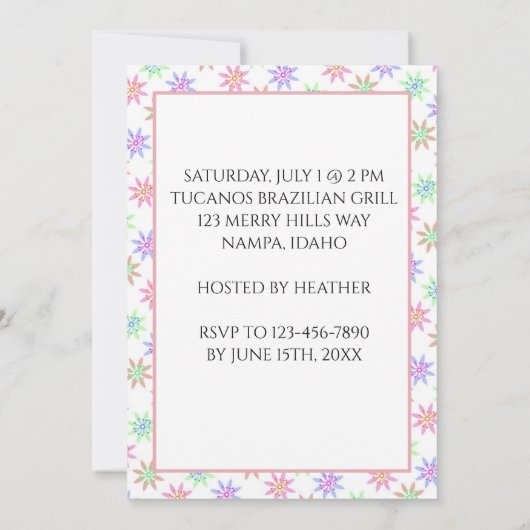 Eenhoorn Cartoon Regenboog Het is een jongen! (gou Kaart (Achterkant)