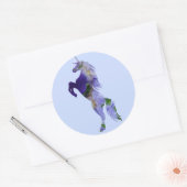 Eenhoorn Classic ronde Sticker, glanzend Sticker (Envelop)