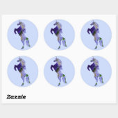 Eenhoorn Classic ronde Sticker, glanzend Sticker (Vel)