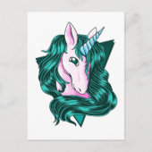 Eenhoorn clip art briefkaart (Voorkant)
