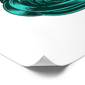 Eenhoorn clip art Small Poster (Hoek)