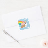 Eenhoorn Corgi Sticker (Envelop)