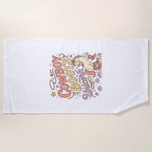 Eenhoorn Cowboylaarzen Eenhoorn Whimsical Zazzle D Strandlaken