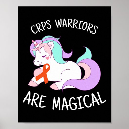 Eenhoorn CRPS Warrior RSD CRPS Awareness 1 Poster (Voorkant)