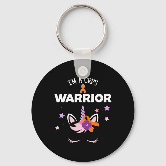 Eenhoorn CRPS Warrior RSD CRPS Awareness Sleutelhanger (Voorkant)