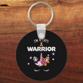 Eenhoorn CRPS Warrior RSD CRPS Awareness Sleutelhanger (Voorkant)