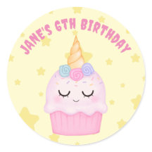 Eenhoorn Cupcake Pastel Verjaardagsfeest