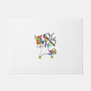 Eenhoorn dabbing Boogschieten Grappig shirt Deurmat