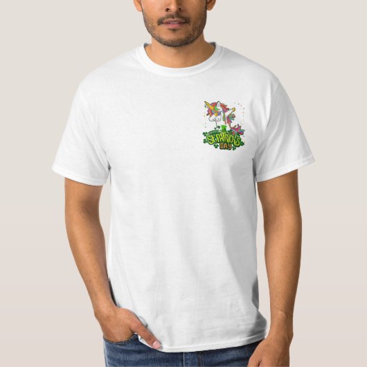 Eenhoorn Dabbing Leprechaun T-shirt (Voorkant)