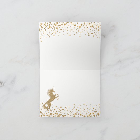 Eenhoorn dank u kaarten (Binnen)