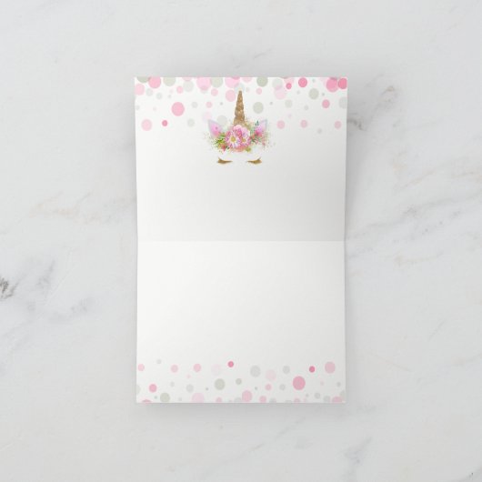 Eenhoorn dank u kaarten (Binnen)