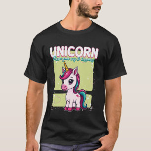 Eenhoorn dartel je weg naar geluk Eenhoorn 1 T-shirt
