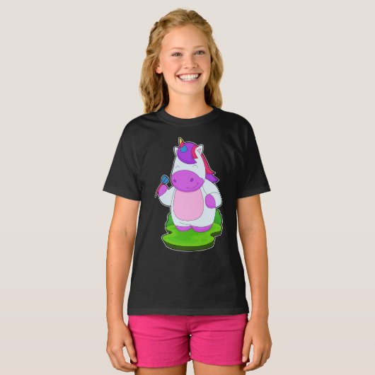 Eenhoorn Darts Dart T-shirt (Voorkant volledig)