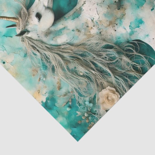  eenhoorn decoupage tissuepapier (Detail)