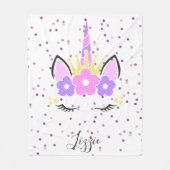 eenhoorn deken | Eenhoorn gezicht (Voorkant)