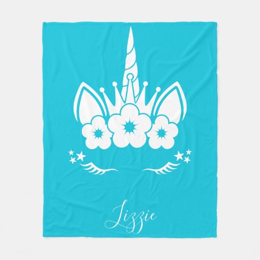 eenhoorn deken | Eenhoorn gezicht (Voorkant)