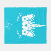 eenhoorn deken | Eenhoorn gezicht (Voorkant (Horizontaal))