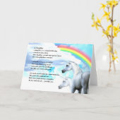 Eenhoorn Design - Dochtergedicht Kaart (Gele Bloem)