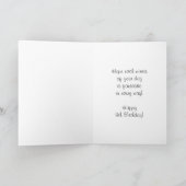 Eenhoorn Design gepersonaliseerde 9e verjaardag Kaart (Binnen)