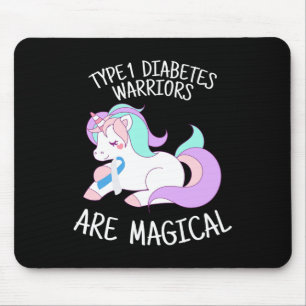 Eenhoorn Diabetes Krijger Cadeau Muismat