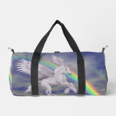 Eenhoorn die over de regenboog vliegt plunjezak (Voorkant)