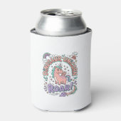 Eenhoorn Dinosaurus Eenhoorn Brul Retro Stijl T-Sh Blikjeskoeler (Blikje Voorkant)