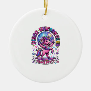Eenhoorn Disco Eenhoorn Club Commercieel T-shirt G Keramisch Ornament