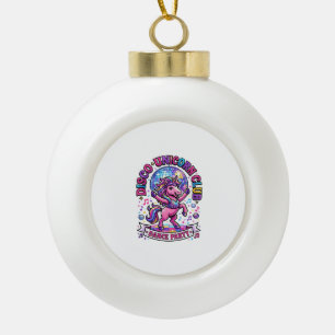 Eenhoorn Disco Eenhoorn Club Commercieel T-shirt G Keramische Bal Ornament