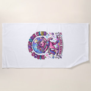 Eenhoorn Disco Eenhoorn Club Commercieel T-shirt G Strandlaken