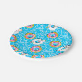 Eenhoorn & Donut Floaties Papieren Bordje (Gekanteld)