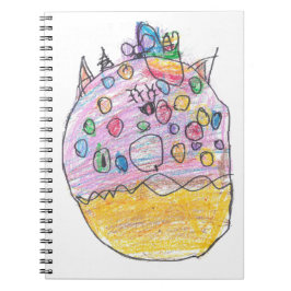 Eenhoorn Donut met Sprinkles Kind Tekening Notitieboek