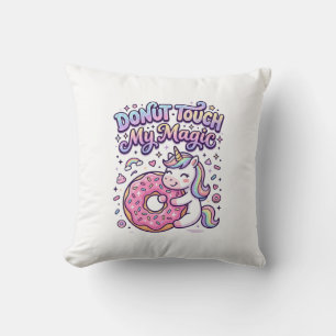 Eenhoorn Donut Raak Mijn Magische Cadeau Idee Stic Kussen