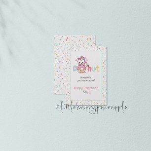 Eenhoorn Donut Valentijnsdag Kaart