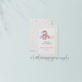 Eenhoorn Donut Valentijnsdag Kaart