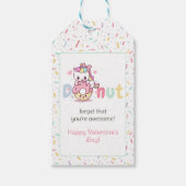 Eenhoorn Donut Valentijnsdag Label Cadeaulabel (Voorkant)