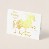 eenhoorn-draaipaard folie kaarten (Voorkant)
