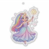 Eenhoorn Dream Princess Sticker (Voorkant)