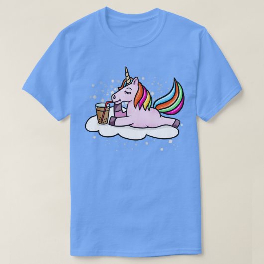 Eenhoorn Drink Boba Milk Tea T-shirt (Design voorkant)