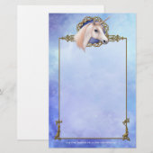 Eenhoorn Dromen Fantasy Stationery Briefpapier (Voorkant / Achterkant)